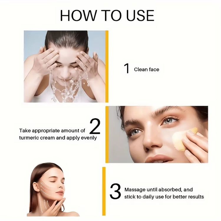 Turmeric Infused Moisturizer - Dual Action Day & Night Cream for Dark Spot Correction, Anti-Wrinkle, and Acne Pigmentation Treatment