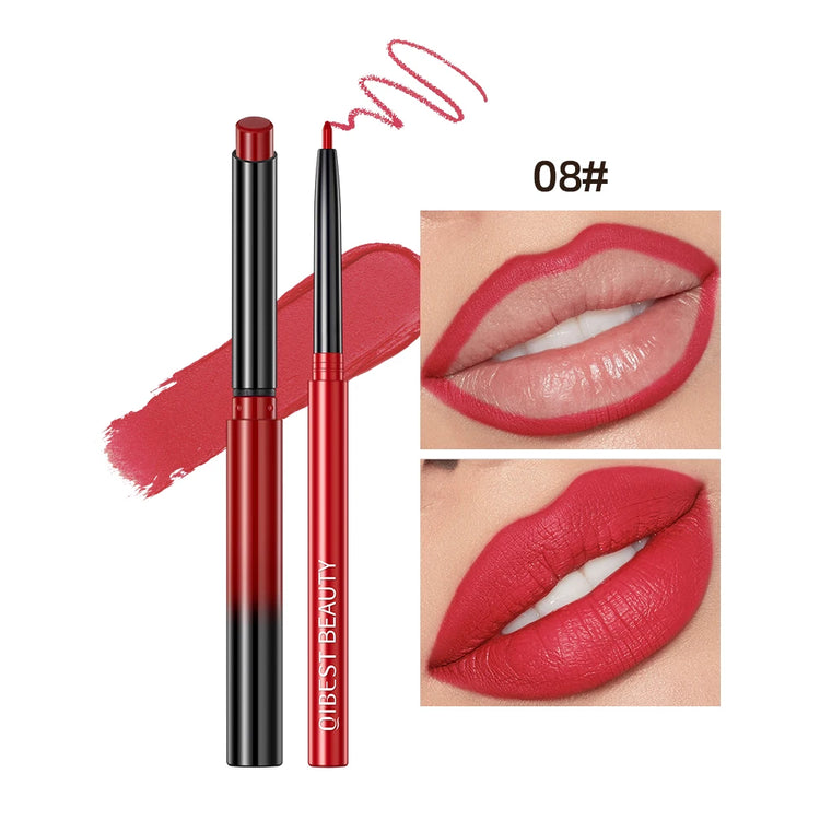 Ultimate Matte Nude Lipstick and Lip Liner Pencil Set - Waterproof, Long-Lasting, and Perfect for All-Day Wear!