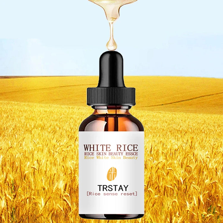 White Rice Whitening Serum and Moisturizing Cream for Pore Reduction, Brightening, Anti-Wrinkle, and Anti-Aging Skin Care Essence