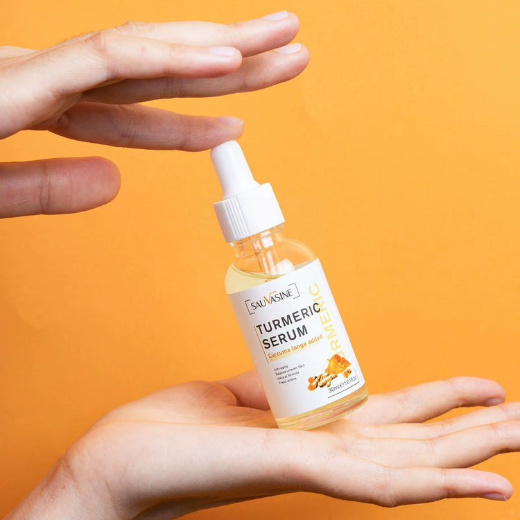 5-Piece Turmeric Facial Care Set: Acne Cleansing Cream, Anti-Aging Serum, and Dark Spot Moisturizer for Radiant Skin
