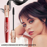 Super Long Mascara, 4D Long-Lasting Waterproof Mascara, Super Long Luxurious Mascara, 4D Stereo Smudge-Proof Mascara for Women 2Pcs