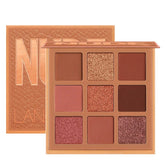 Nude Eyeshadow Palette - 9 Shades of Matte and Shimmer Pigmented Earth Tones