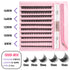 Transform Your Look with the 2-in-1 DIY Clusters Eyelash Extension Bond and Seal Kit - Natural Faux Mink Lashes Included!
