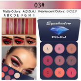 Nude Eyeshadow Palette - 9 Shades of Matte and Shimmer Pigmented Earth Tones