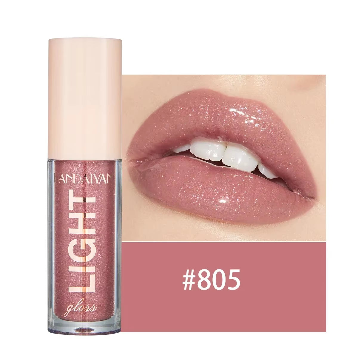 Glitter Pearlescent Moisturizing Lip Gloss - Long-Lasting, Non-Stick, Shimmering Red  for Women
