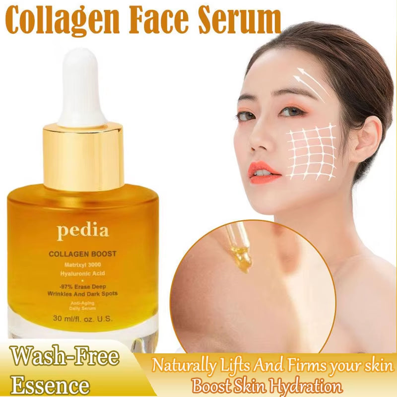 Collagen-Infused Face Serum: Deep Hydration Moisturizer for Enhanced Skin Elasticity and Anti-Aging Benefits