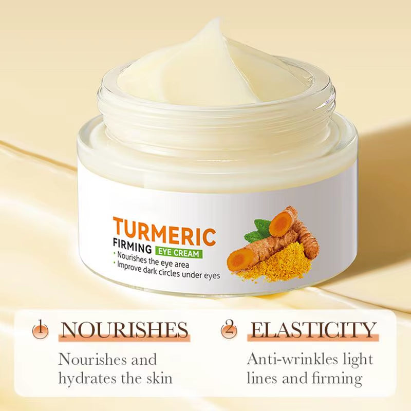 Turmeric Infused Firming Eye Cream for Dark Circles and Moisturization