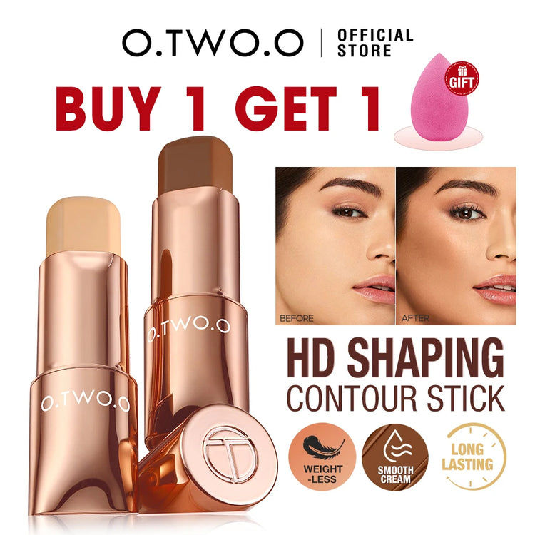 Long-Wear Contour Stick - Lightweight Cream for Sculpting, Concealing, and Bronzing