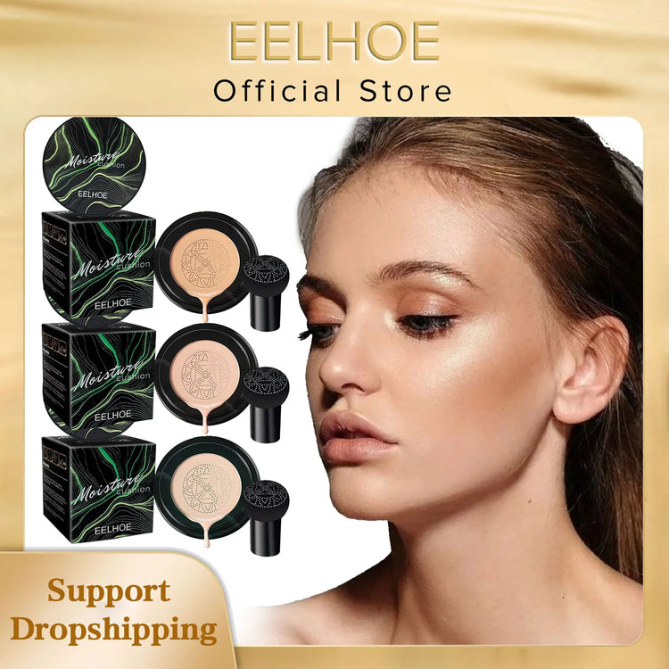 Professional Mushroom Air Cushion CC Cream - Waterproof Brightening Foundation with Concealing Properties