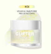 GlitterZone™ – Laser Glitter Gel for Face, Eyes, Hair, Nails & Body