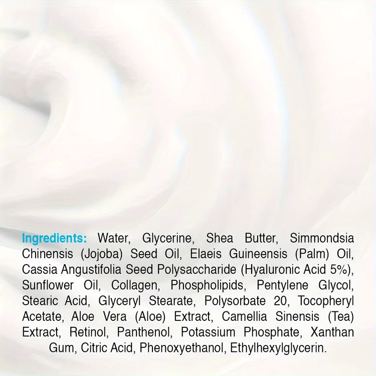 Retinol Hydrating Cream for Day and Night Use - Facial Lotion for Men and Women