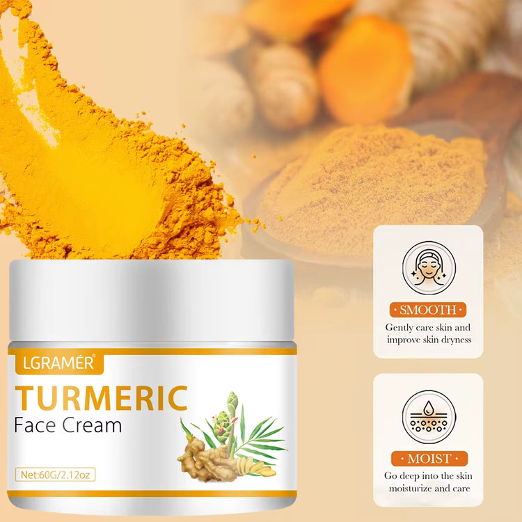 Turmeric Infused Moisturizer - Dual Action Day & Night Cream for Dark Spot Correction, Anti-Wrinkle, and Acne Pigmentation Treatment