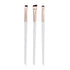 3-Piece Set of Precision Eyeliner and Eyebrow Brushes for Contouring and Makeup Application