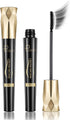 Mascara Black Volume and Length 4D Silk Fiber Lash Mascara Waterproof Mascara Voluminous Eyelashes,Dramatic Extension,Long Lasting Fiber Mascara Liquid Lash Extensions Mascara