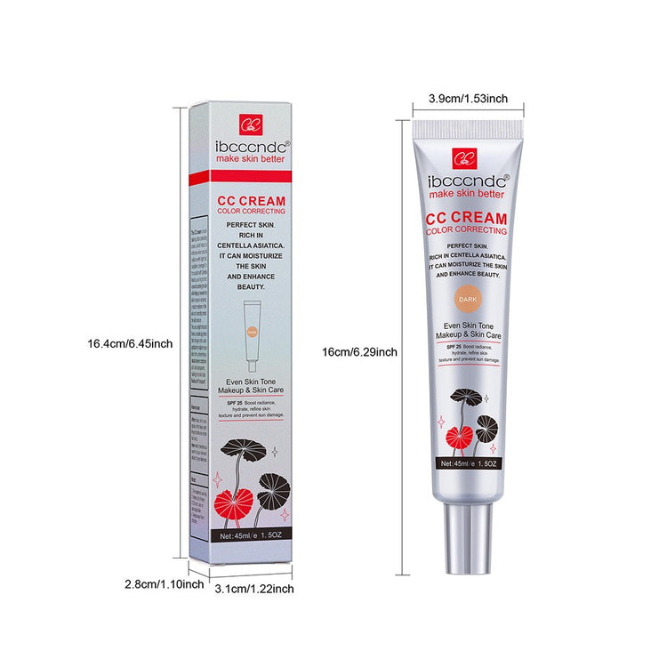 Moisturizing Correcting CC Cream Waterproof Anti-Sweat Makeup before Concealer Lasting Women Makeup Protect Skin Erborian Make
