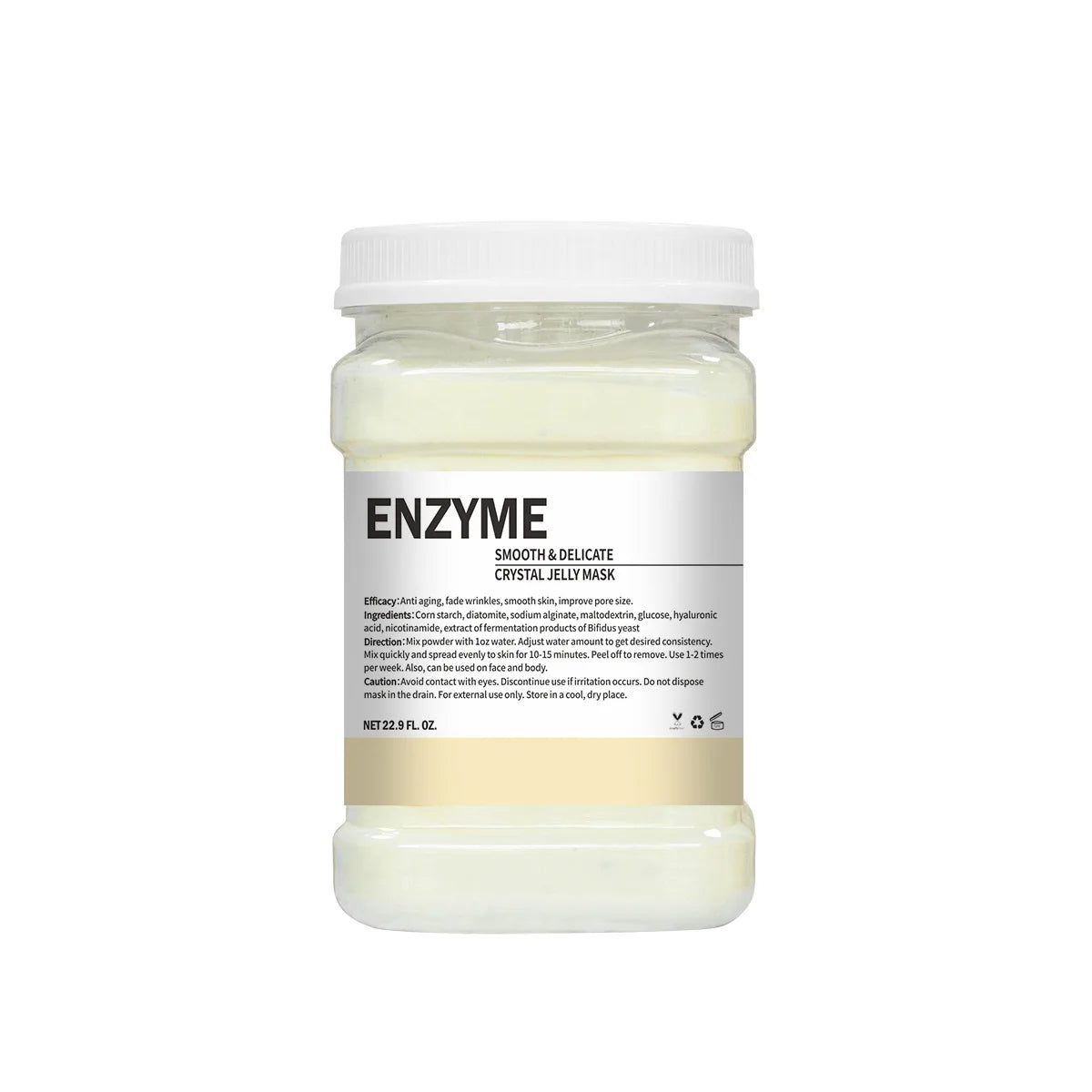 650G Enzyme Crystal Facial Mask Powder - Moisturizing Carrot and Rose Petal Jelly Face Care for Dropshipping