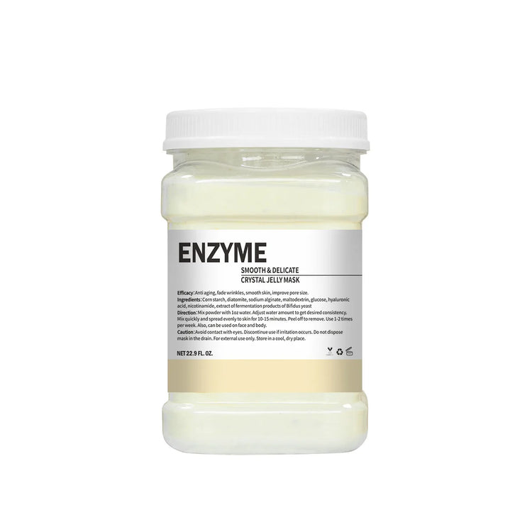 650G Enzyme Crystal Facial Mask Powder - Moisturizing Carrot and Rose Petal Jelly Face Care for Dropshipping