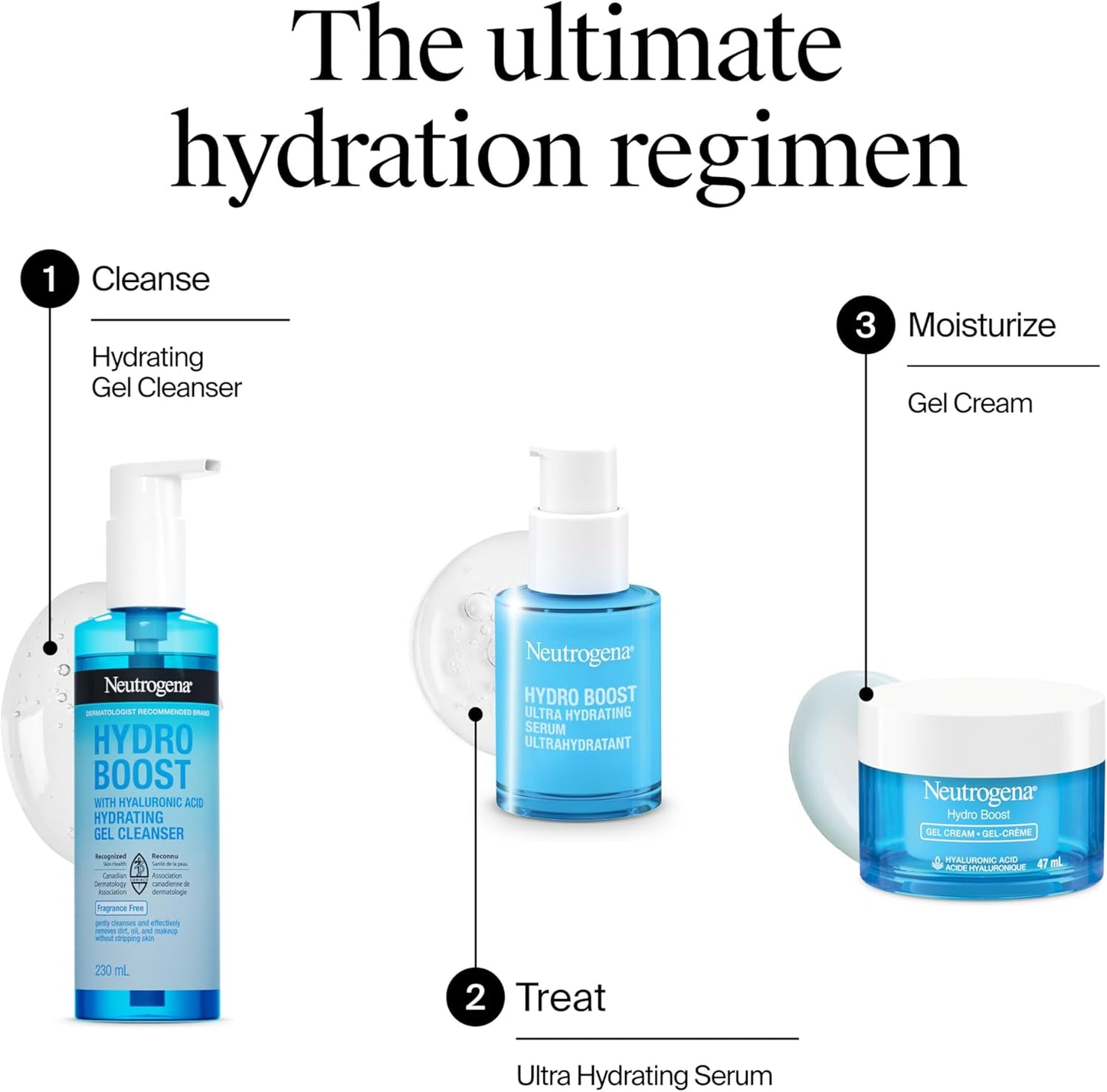 Hydro Boost Gel Cream Face Moisturizer - Oil-Free Facial Cream with Hyaluronic Acid for Dry Skin - Lightweight, Non-Comedogenic Daily Hydrating Formula, 47Ml