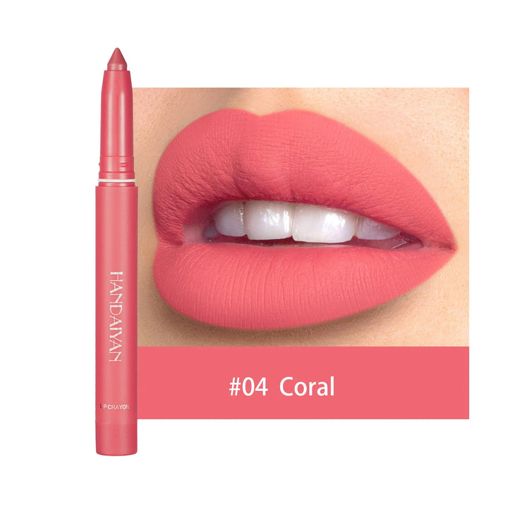LuxeLip Vault™ by Handayan – 12 Matte Nude & Pink Shades for All-Day Perfection