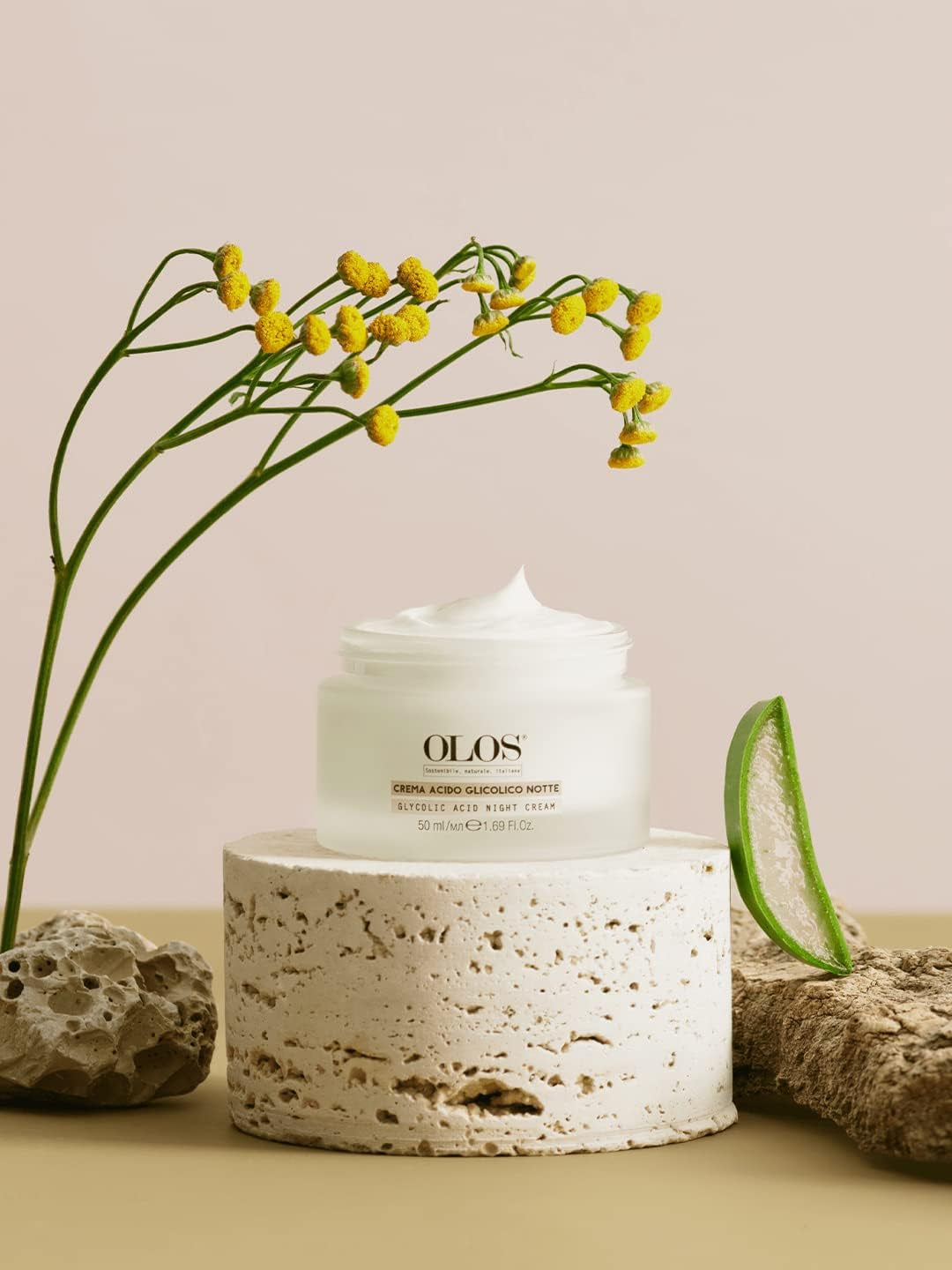 Glycolic Acid Night Cream - Intensive Night Cream with Shea Butter - Revitalizing and Renewing Skin - Deep Exfoliation Night Face Cream - 1.7 Oz