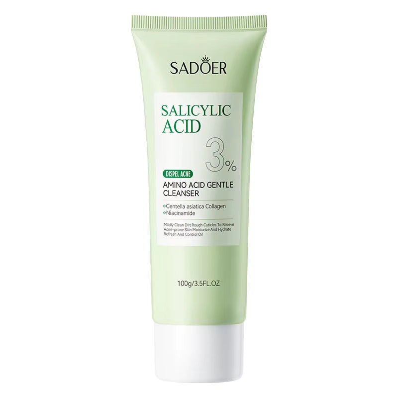 SADOER Salicylic Acid Foaming Facial Cleanser - Hydrating and Moisturizing Skin Care Solution