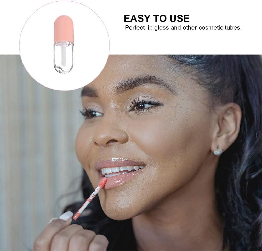 Elevate Your Beauty Routine with 8Pcs Refillable Pink Lip Gloss Tubes - Perfect for DIY Cosmetics and On-the-Go Glam!