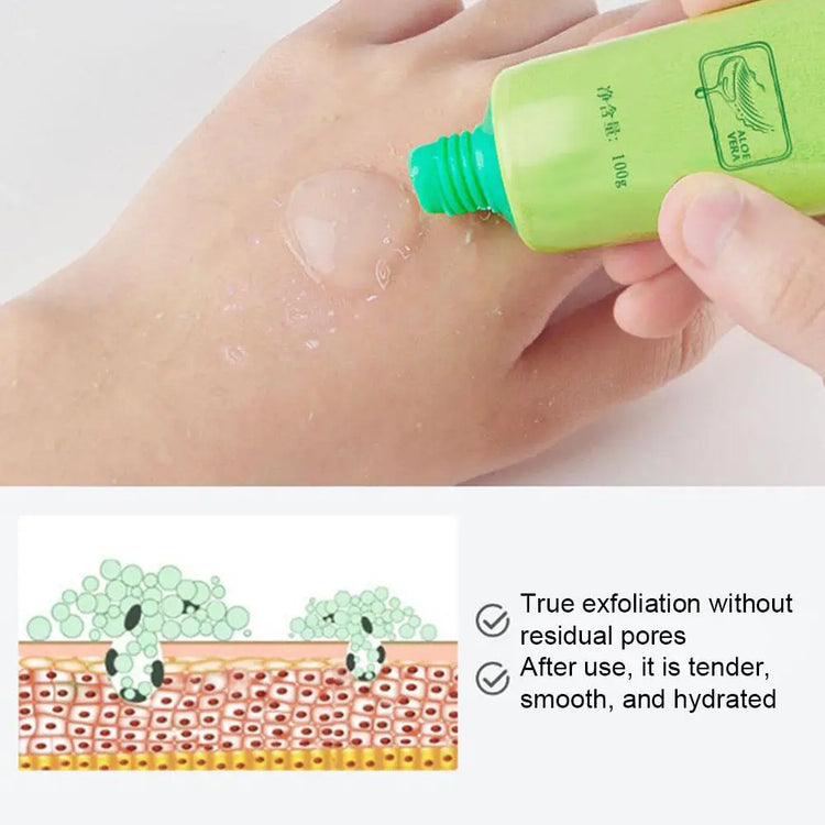 100G Deep Cleansing Exfoliating Aloe Vera Gel Scrub for Blackhead Removal, Moisturizing, and Pore Minimization