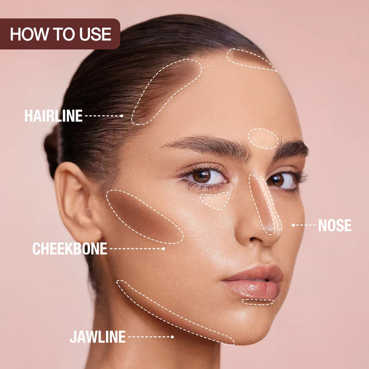 Long-Wear Contour Stick - Lightweight Cream for Sculpting, Concealing, and Bronzing