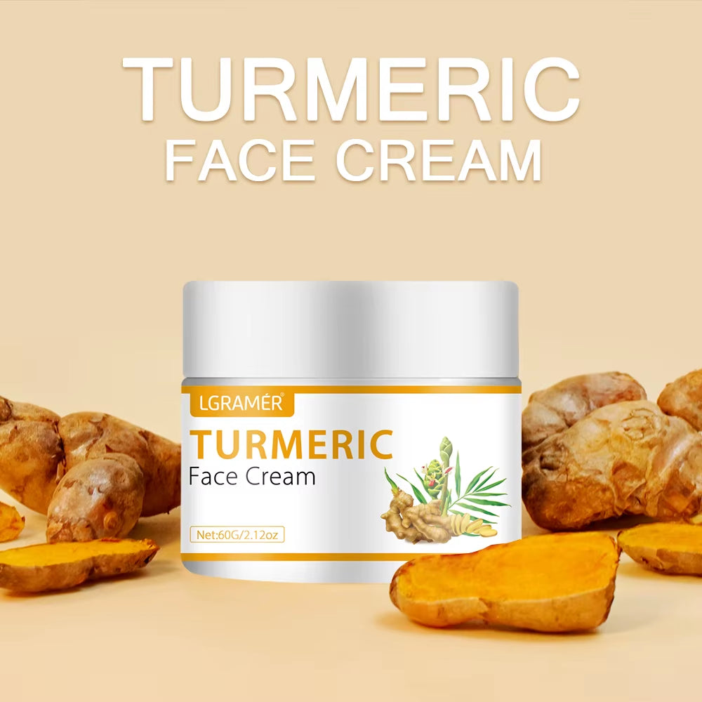 Turmeric Infused Moisturizer - Dual Action Day & Night Cream for Dark Spot Correction, Anti-Wrinkle, and Acne Pigmentation Treatment