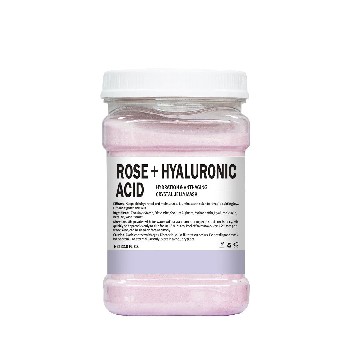 650G Enzyme Crystal Facial Mask Powder - Moisturizing Carrot and Rose Petal Jelly Face Care for Dropshipping