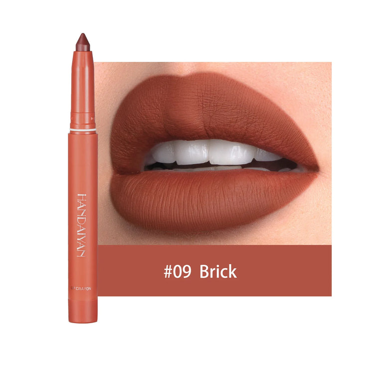 LuxeLip Vault™ by Handayan – 12 Matte Nude & Pink Shades for All-Day Perfection