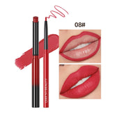 Ultimate Matte Nude Lipstick and Lip Liner Pencil Set - Waterproof, Long-Lasting, and Perfect for All-Day Wear!
