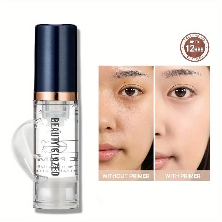 Makeup Set: 2-Piece Primer and Matte Velvet Waterproof Foundation for Long-Lasting, Portable Travel Use