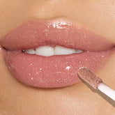 Glitter Pearlescent Moisturizing Lip Gloss - Long-Lasting, Non-Stick, Shimmering Red  for Women