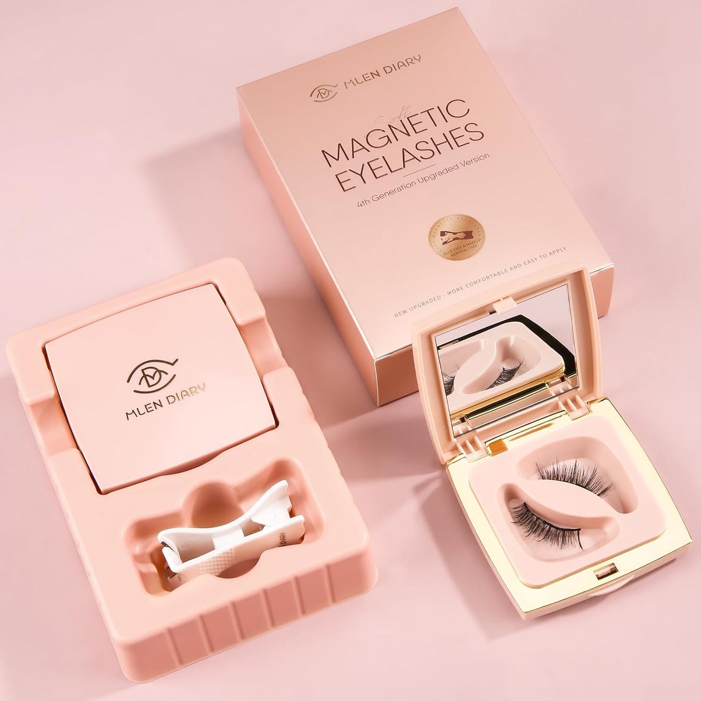 Effortless Beauty: Reusable Magnetic Eyelashes with Applicator for a Natural Look - No Glue, No Eyeliner, Just Stunning Lashes!