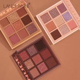 Nude Eyeshadow Palette - 9 Shades of Matte and Shimmer Pigmented Earth Tones