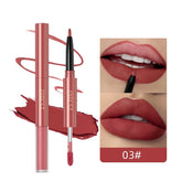 Transform Your Look with Our Double-End Waterproof Lip Gloss and Lipstick Pencil Set – Long Lasting Matte Lip Liner Available in 6 Stunning Colors!