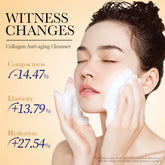 SADOER Collagen Facial Cleanser - Firming and Moisturizing Foam Wash for Radiant Skin