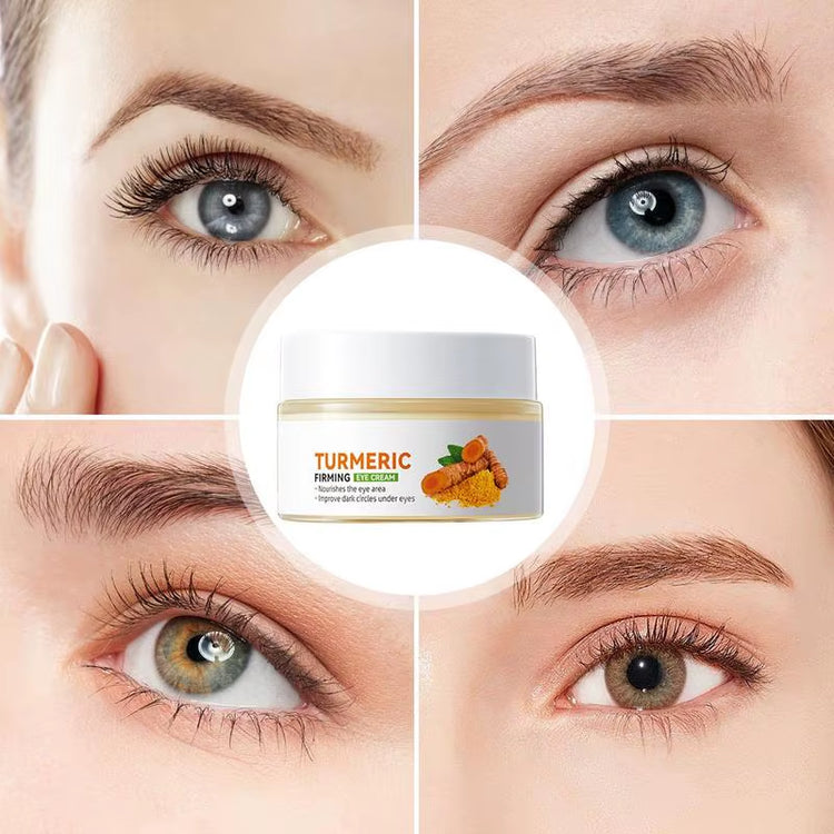 Turmeric Infused Firming Eye Cream for Dark Circles and Moisturization