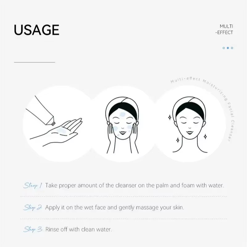 Deep Cleansing Facial Foam for Dark Spot Removal, Acne Mark Treatment, Pore Refinement, Blackhead Control, and Oil Regulation