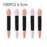 100PCS Dual-Sided Disposable Eyeshadow Brushes - Nylon Makeup Applicator Sets and Kits