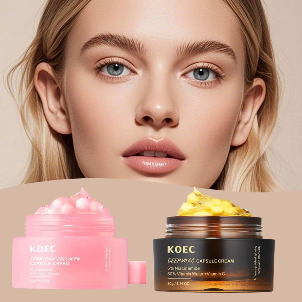 KOEC Anti-Wrinkle Face Cream with Polypeptide Collagen for Moisturizing, Tightening, and Soothing Hydration
