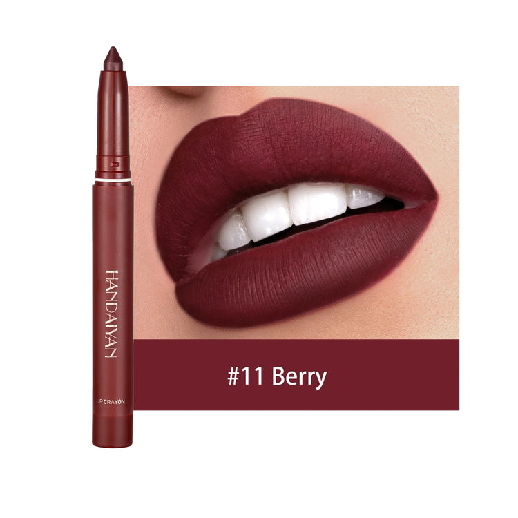 LuxeLip Vault™ by Handayan – 12 Matte Nude & Pink Shades for All-Day Perfection