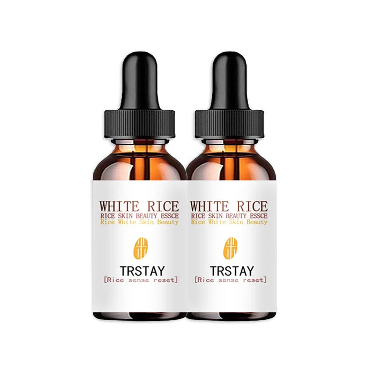 White Rice Whitening Serum and Moisturizing Cream for Pore Reduction, Brightening, Anti-Wrinkle, and Anti-Aging Skin Care Essence