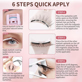 Effortless Beauty: Reusable Magnetic Eyelashes with Applicator for a Natural Look - No Glue, No Eyeliner, Just Stunning Lashes!