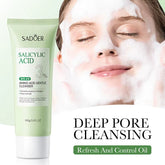 SADOER Salicylic Acid Foaming Facial Cleanser - Hydrating and Moisturizing Skin Care Solution
