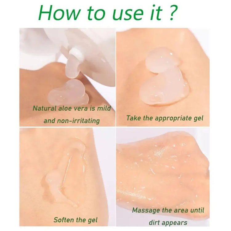 100G Deep Cleansing Exfoliating Aloe Vera Gel Scrub for Blackhead Removal, Moisturizing, and Pore Minimization