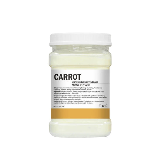 650G Enzyme Crystal Facial Mask Powder - Moisturizing Carrot and Rose Petal Jelly Face Care for Dropshipping