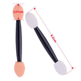 100PCS Dual-Sided Disposable Eyeshadow Brushes - Nylon Makeup Applicator Sets and Kits