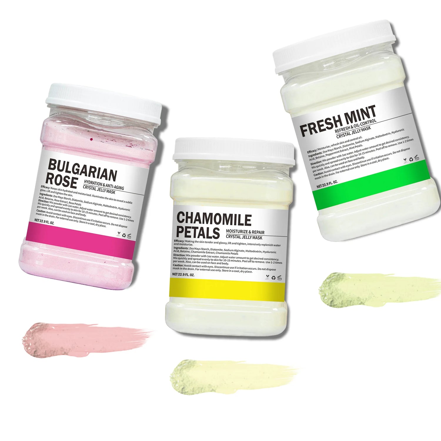 650G Enzyme Crystal Facial Mask Powder - Moisturizing Carrot and Rose Petal Jelly Face Care for Dropshipping